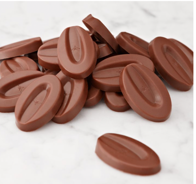 Hukambi 53% Milk Feves - Valrhona | Adagio Chocolates